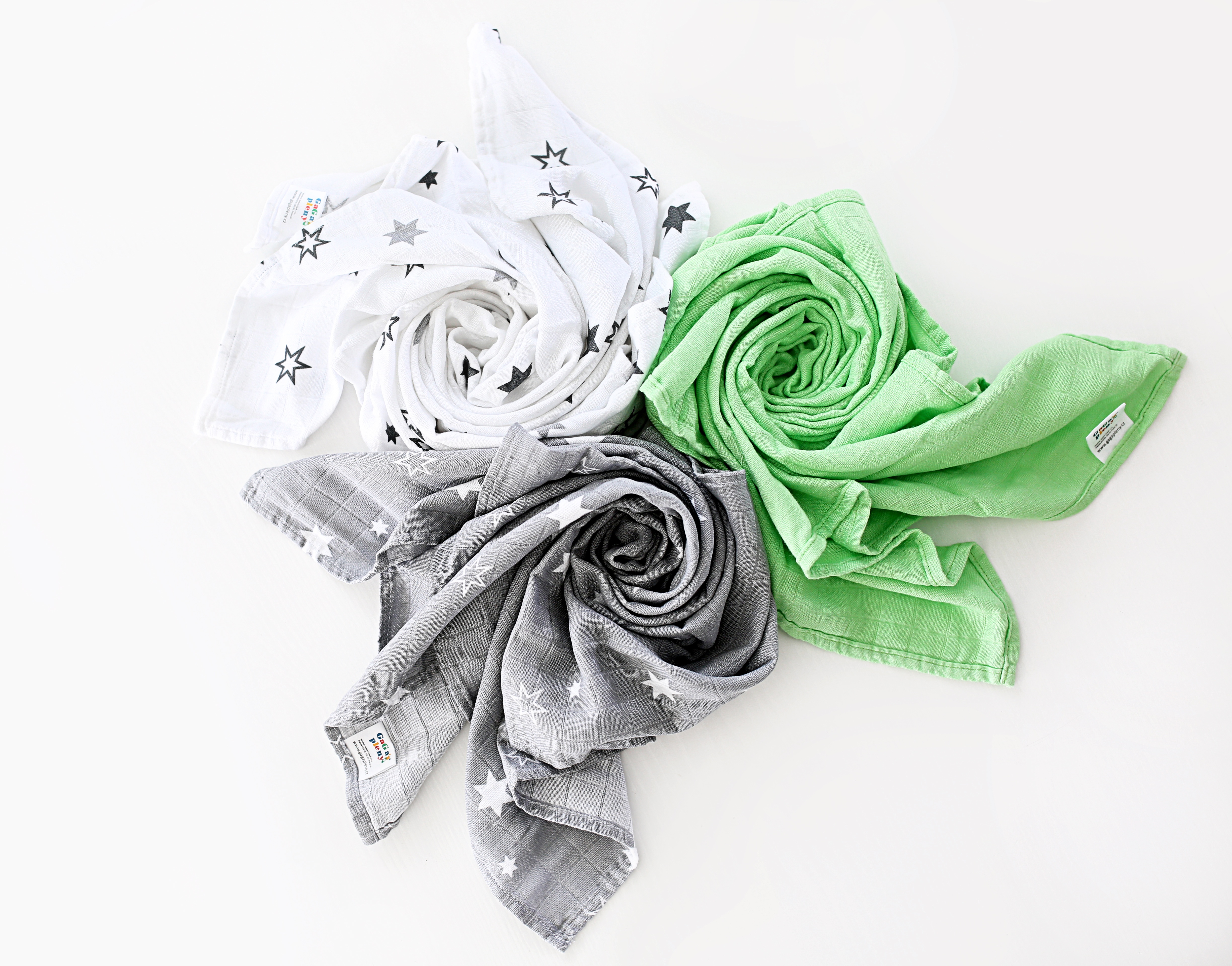 Mušelínová plena bambus/biobavlna Šedá