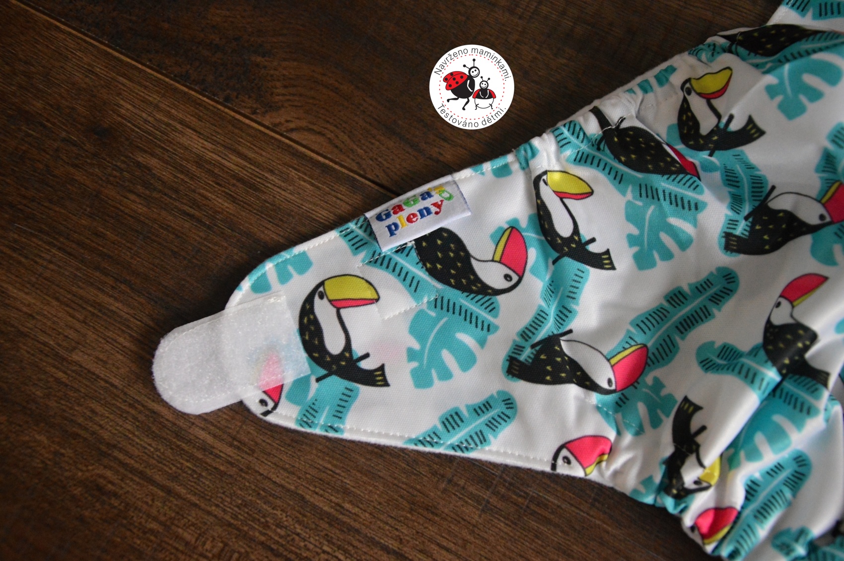 Látková plena AIO Tukan na suchý zip