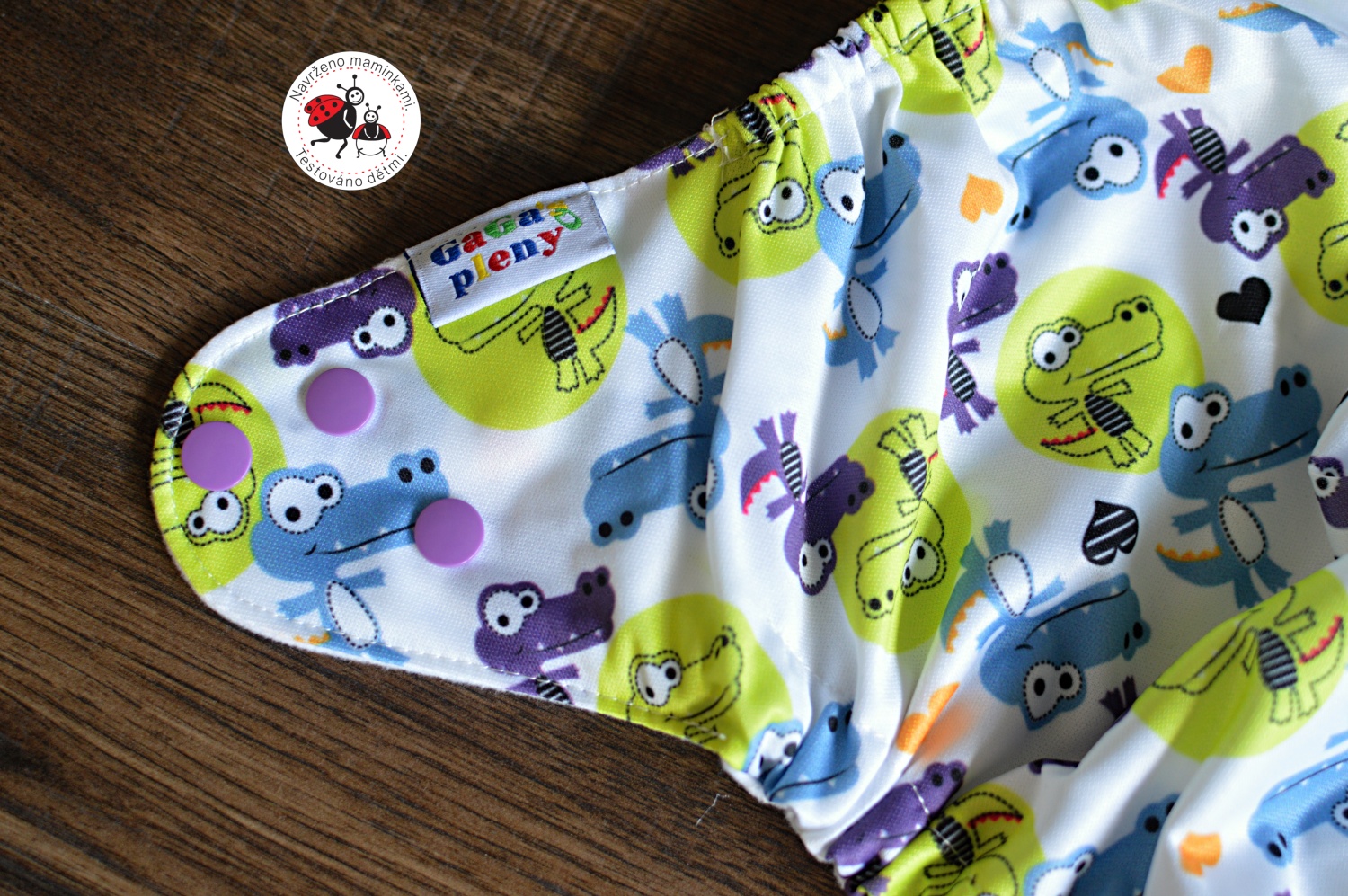 Látková plena AIO Krokodýl