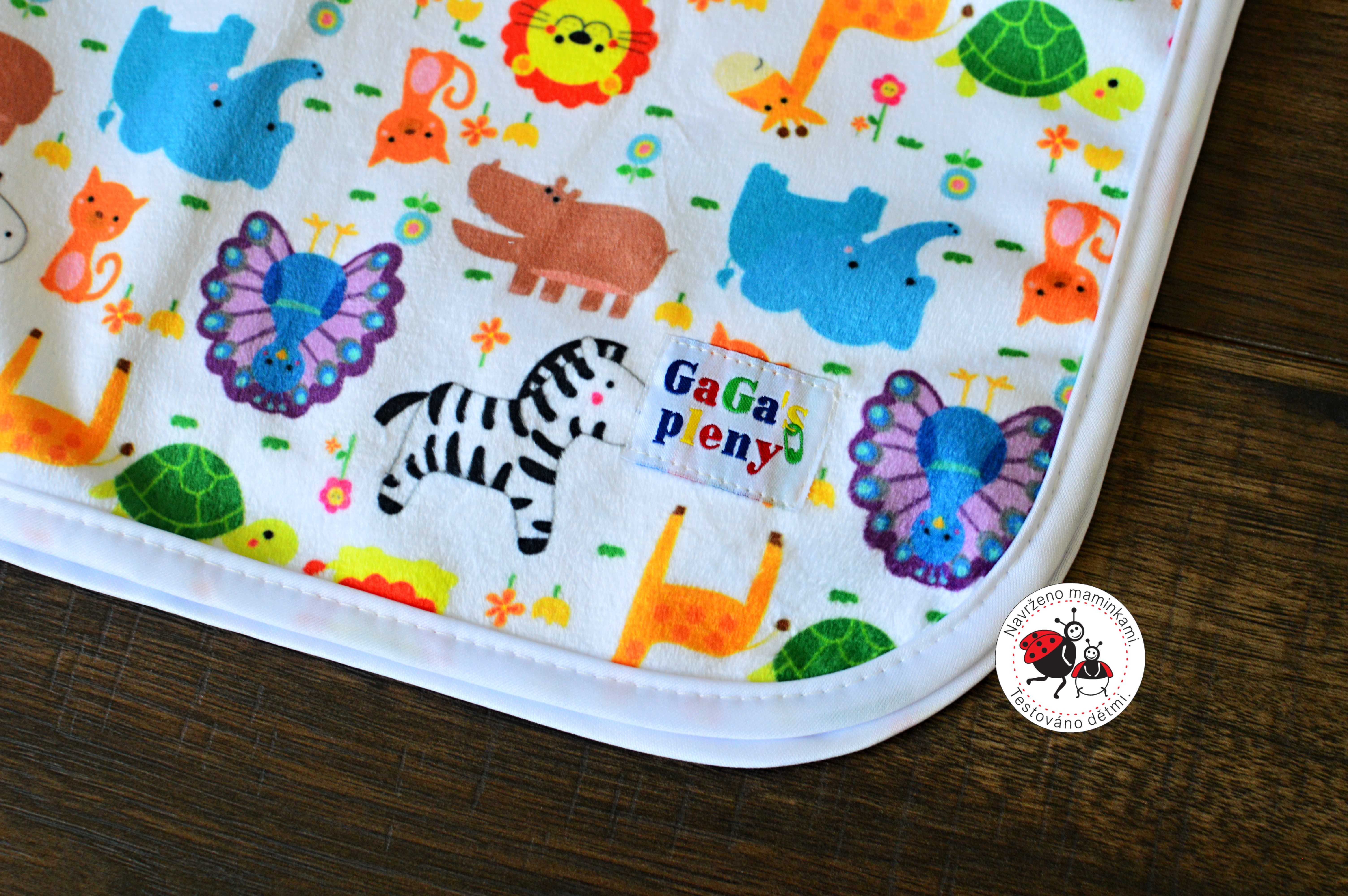 Přebalovací podložka Zoo minky