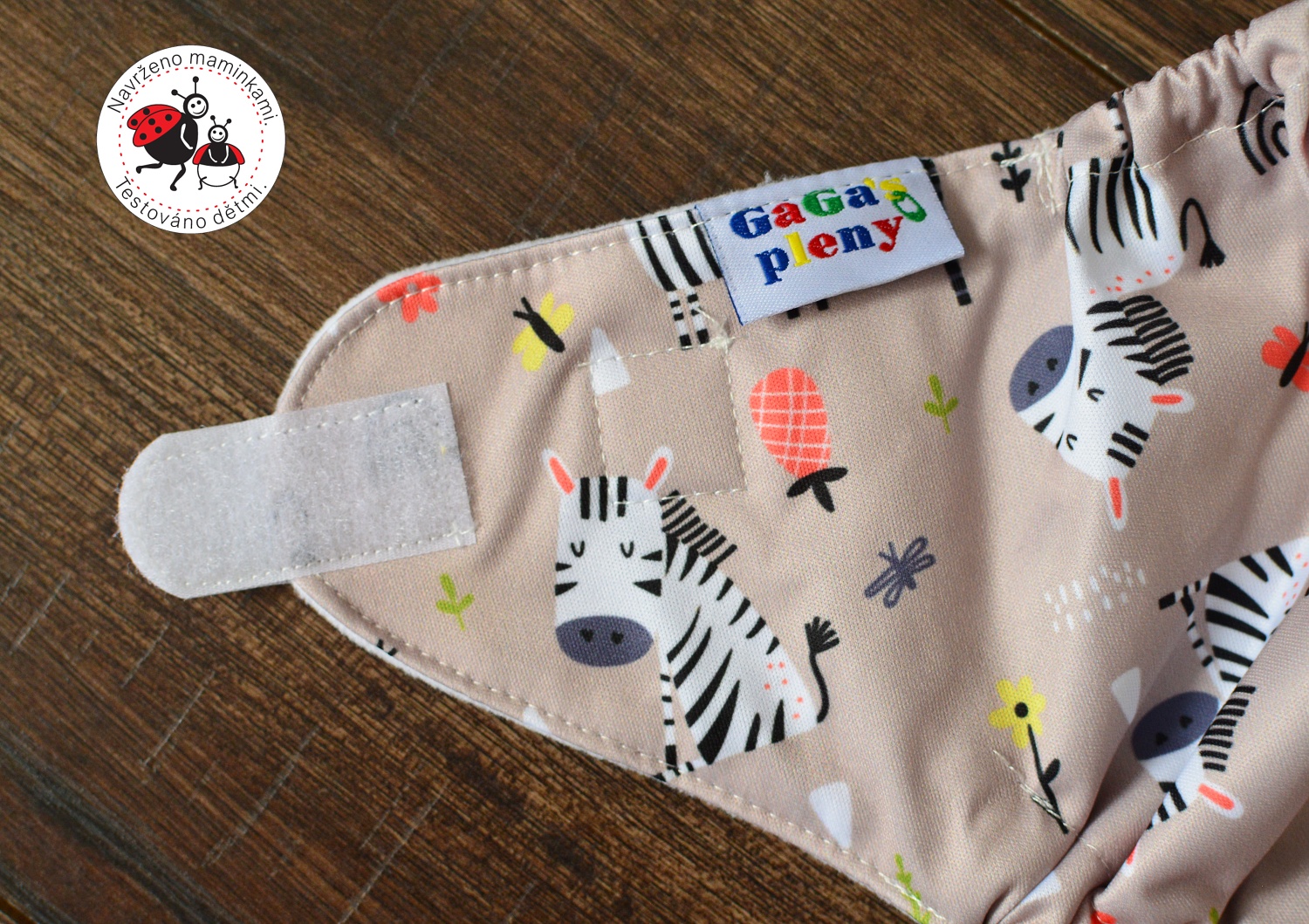 Látková plena AIO Zebra na suchý zip