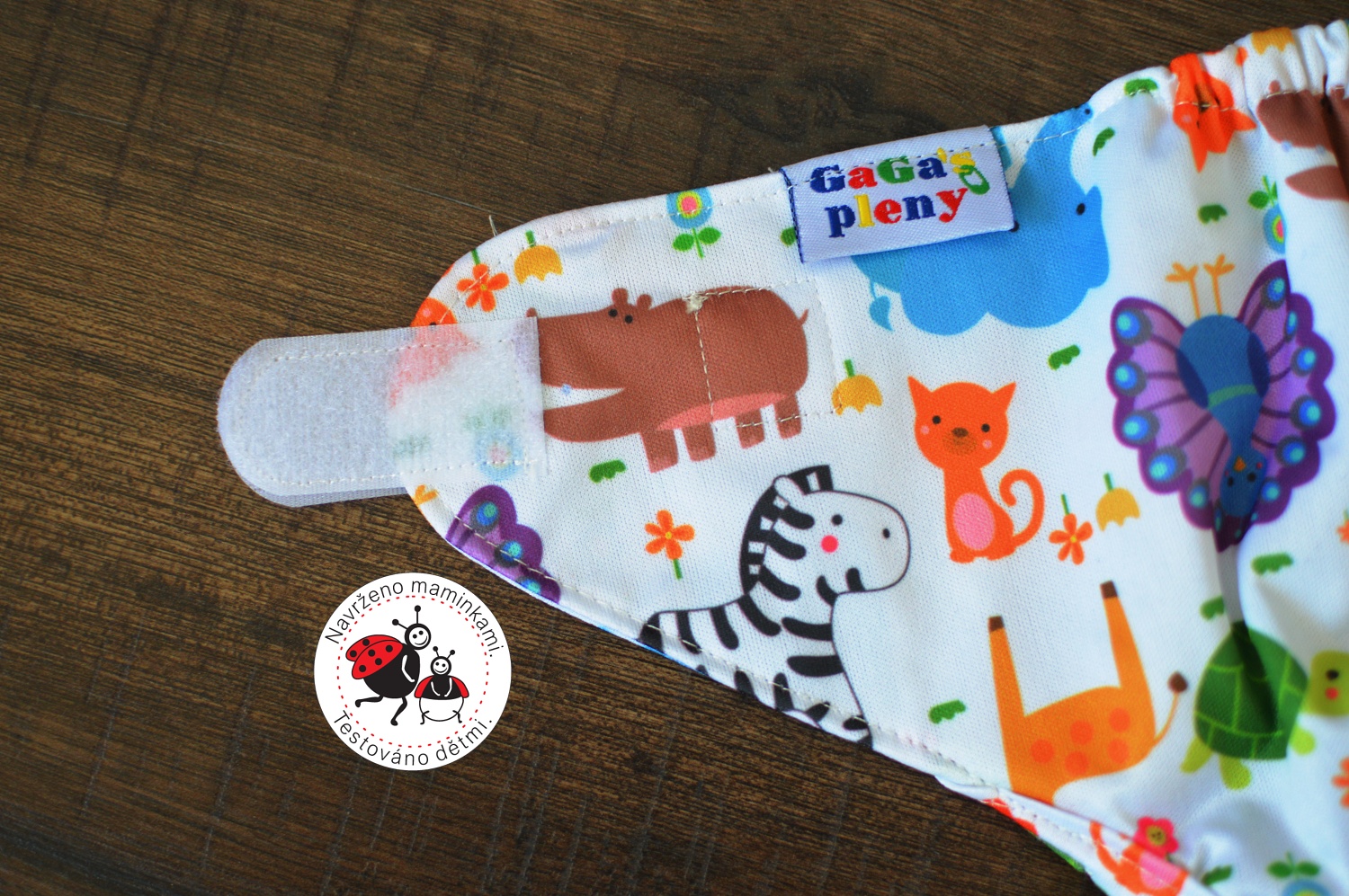 Svrchní kalhotky Zoo na suchý zip