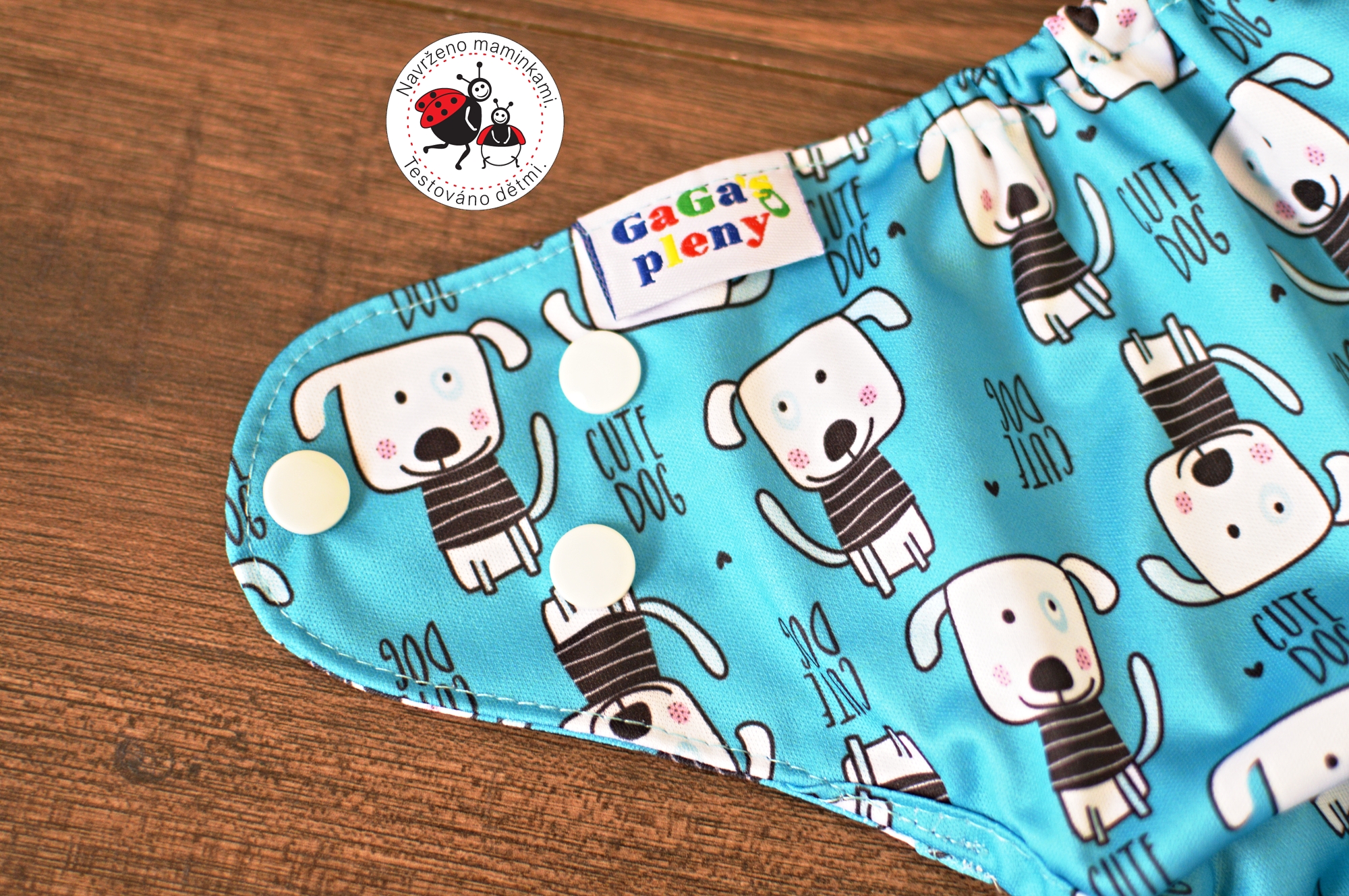 Svrchní kalhotky Pejsek na patentky