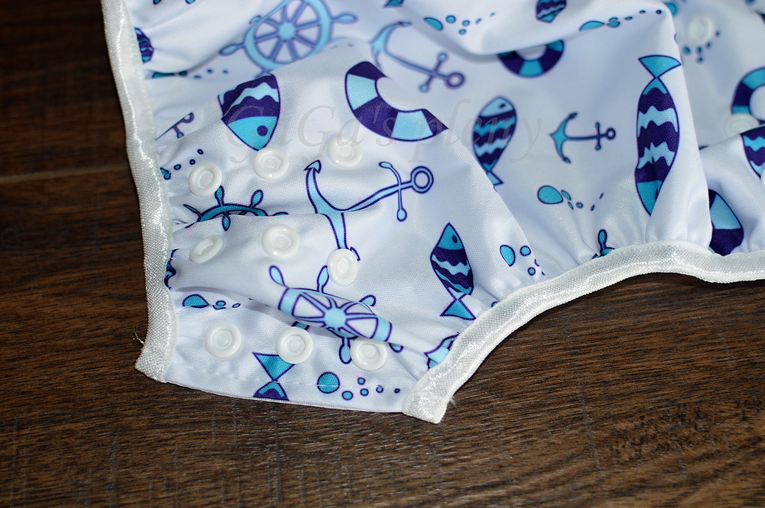 Plenkové plavky pro miminko Kotvy modré