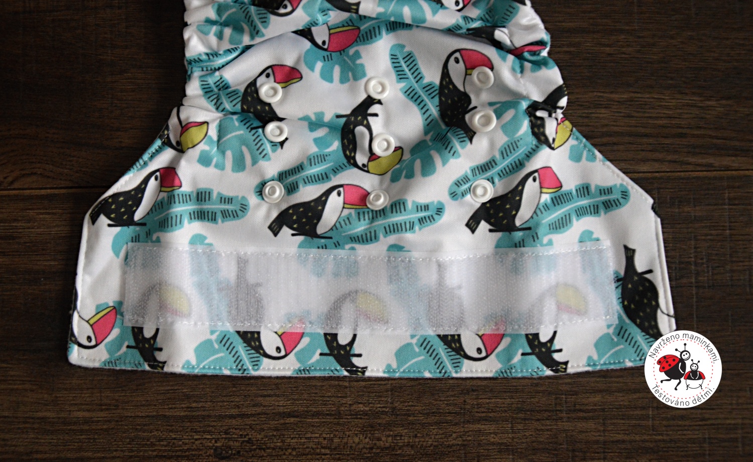 Látková plena AIO Tukan na suchý zip