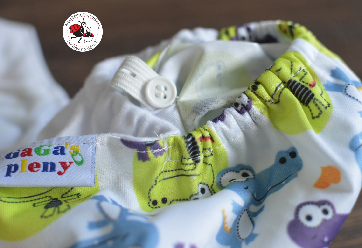 Látková plena AIO Krokodýl