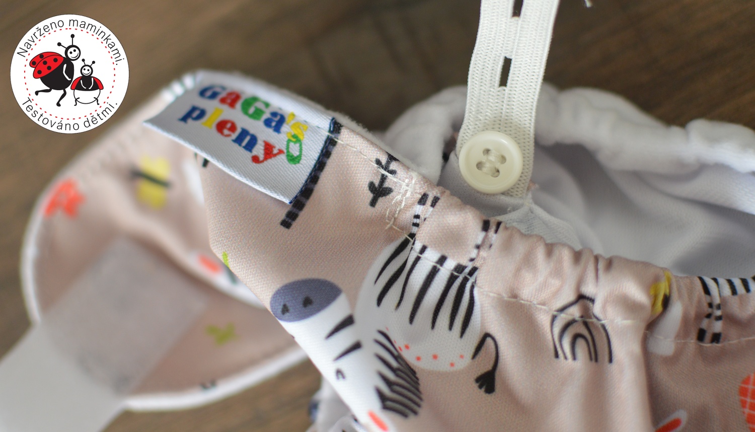 Látková plena AIO Zebra na suchý zip