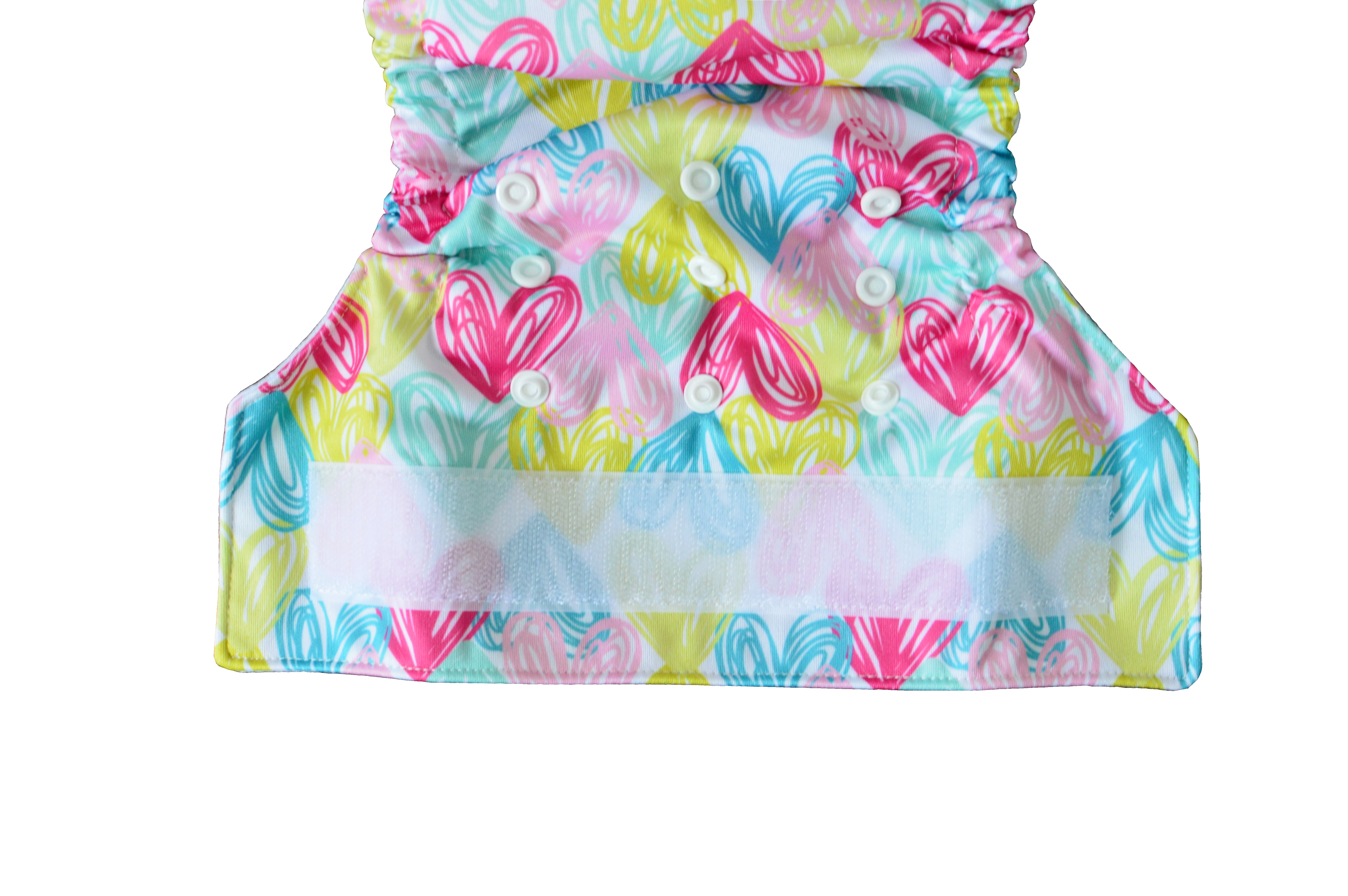 Látková plena AIO Srdíčka na suchý zip