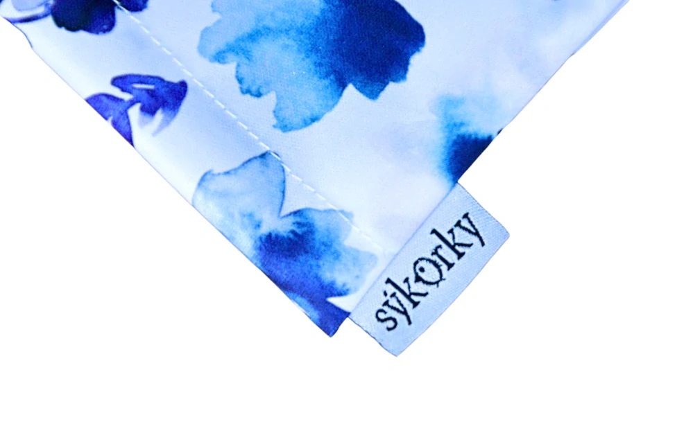 Nepromokavá taštička na menstruační kalhotky Květy