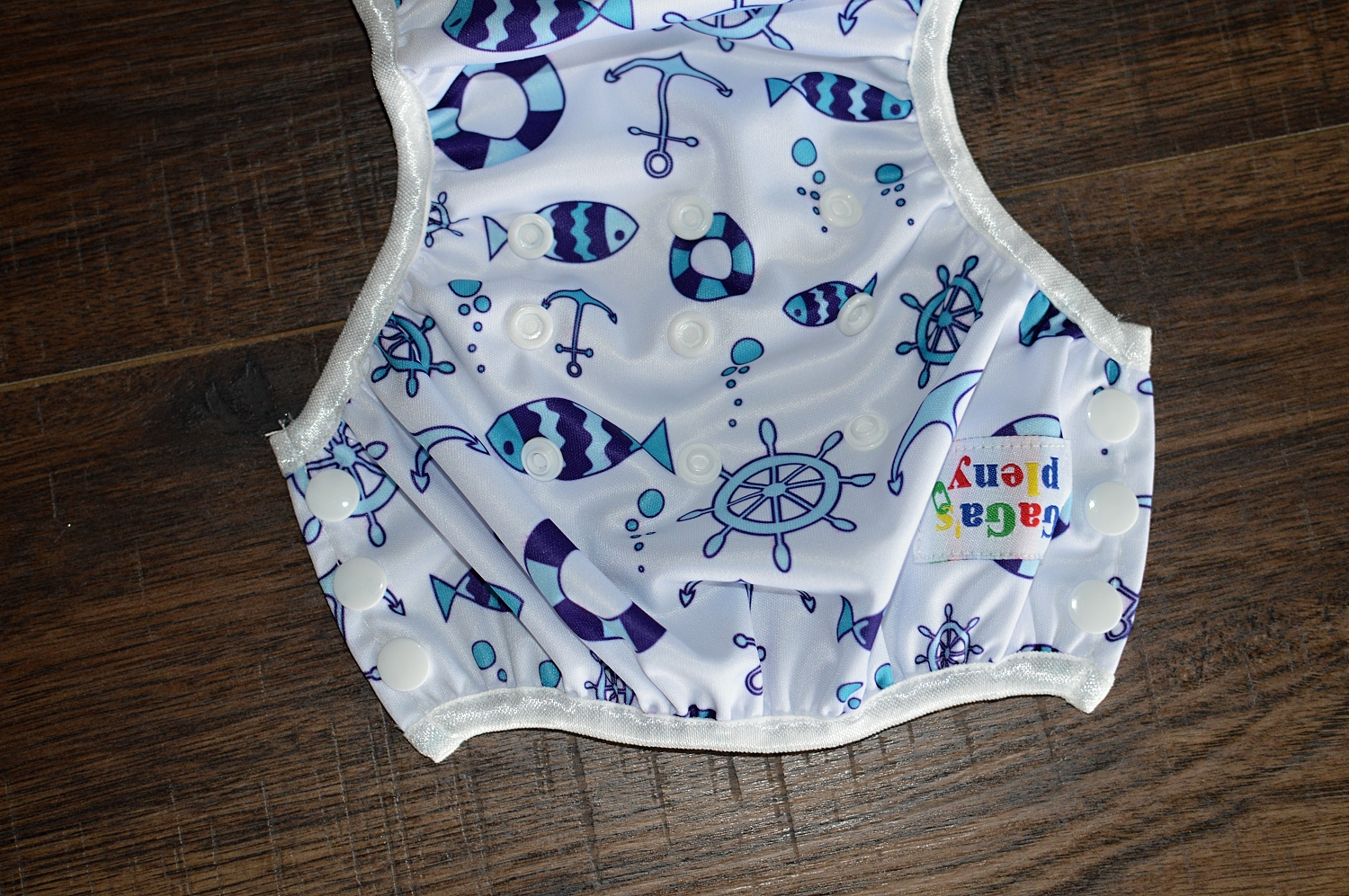 Plenkové plavky pro miminko Kotvy modré