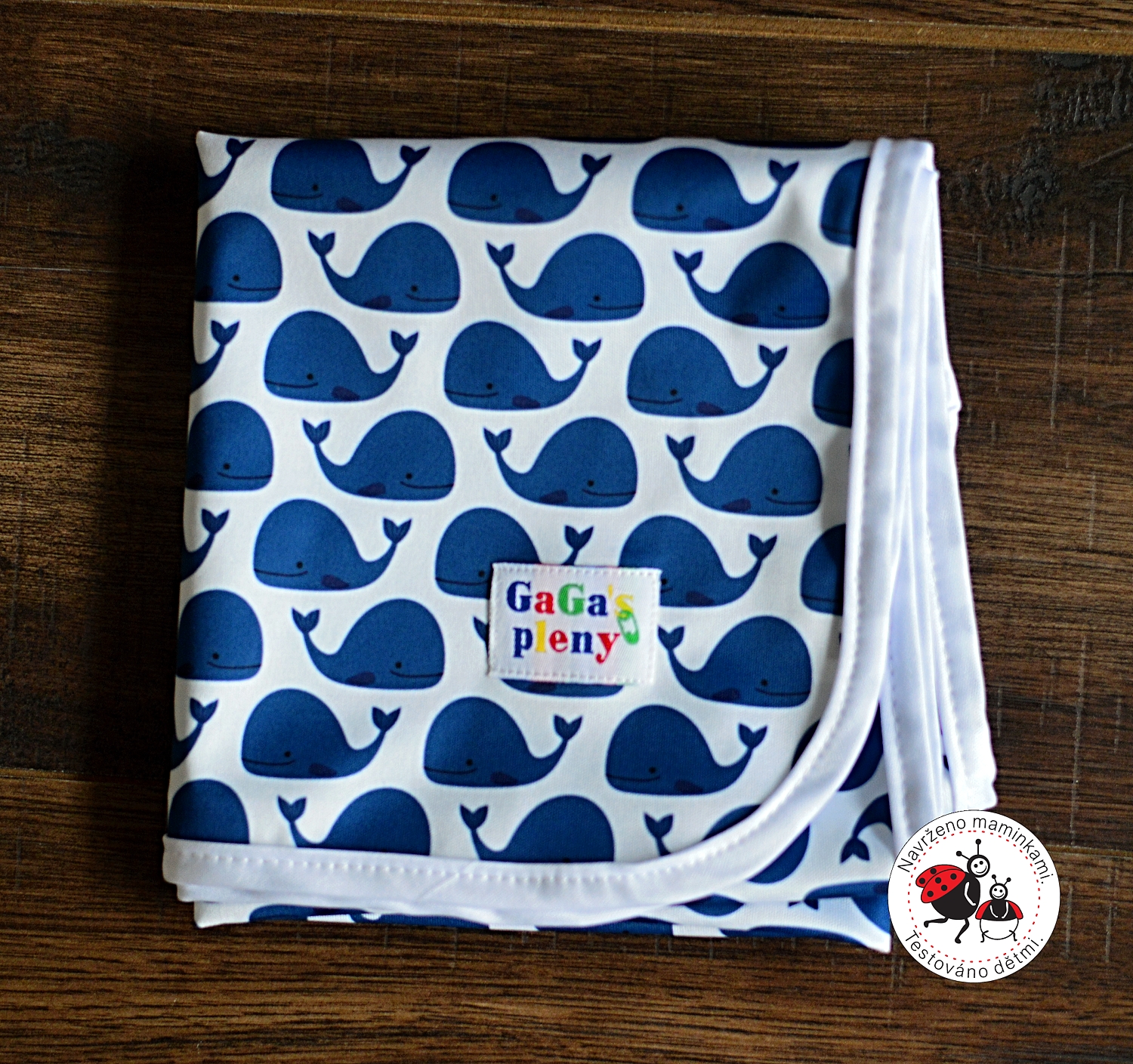 Přebalovací podložka Velryba