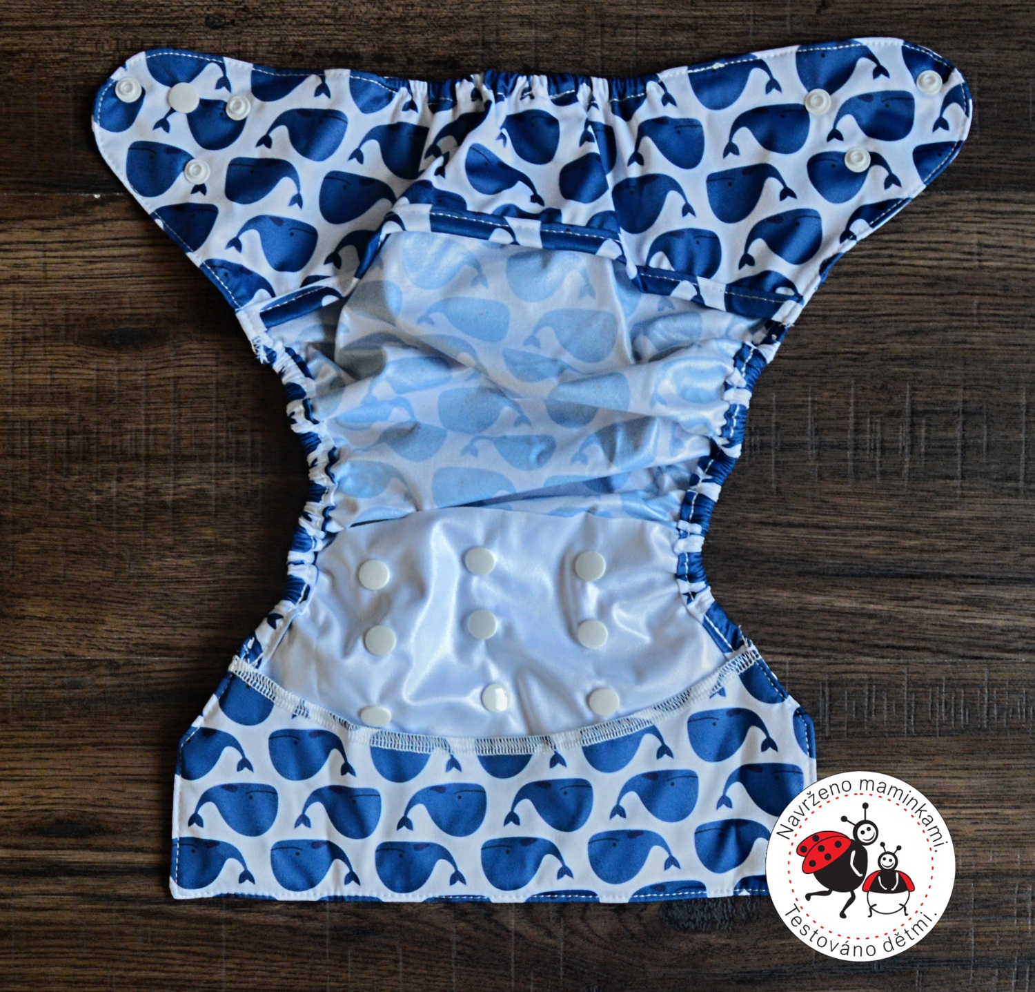 Svrchní kalhotky Velryba na patentky