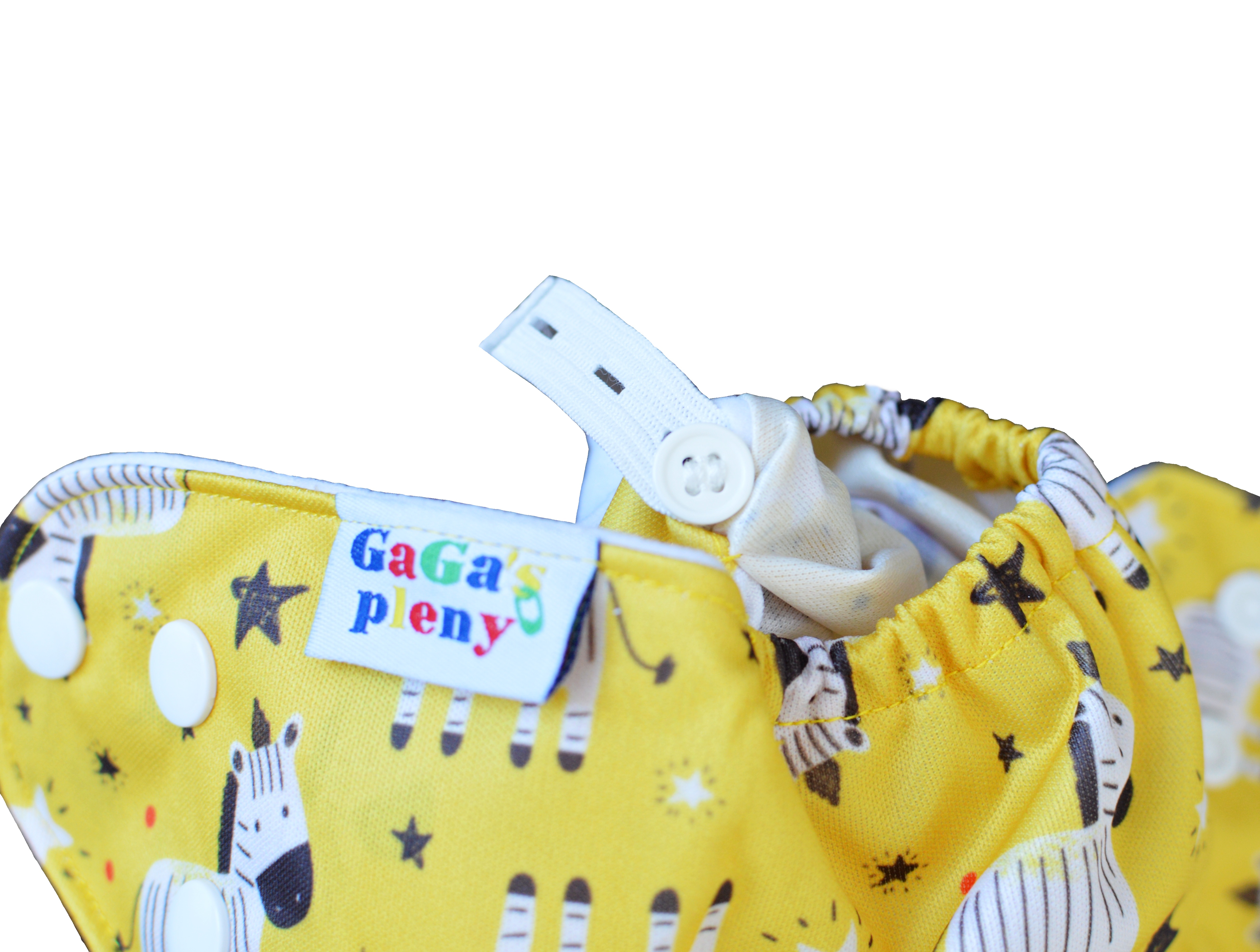 Látková plena AIO Žlutá zebra