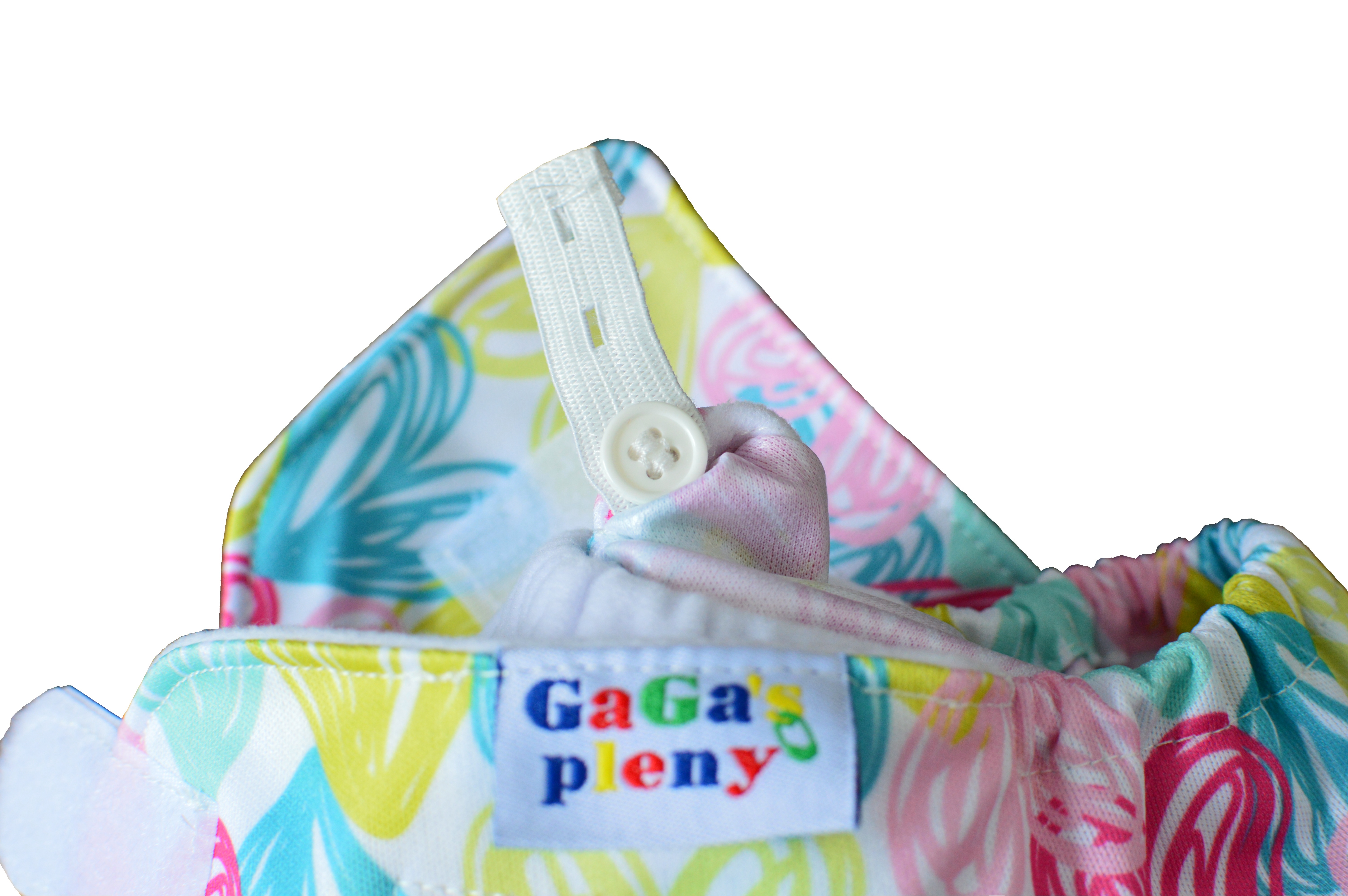 Látková plena AIO Srdíčka na suchý zip