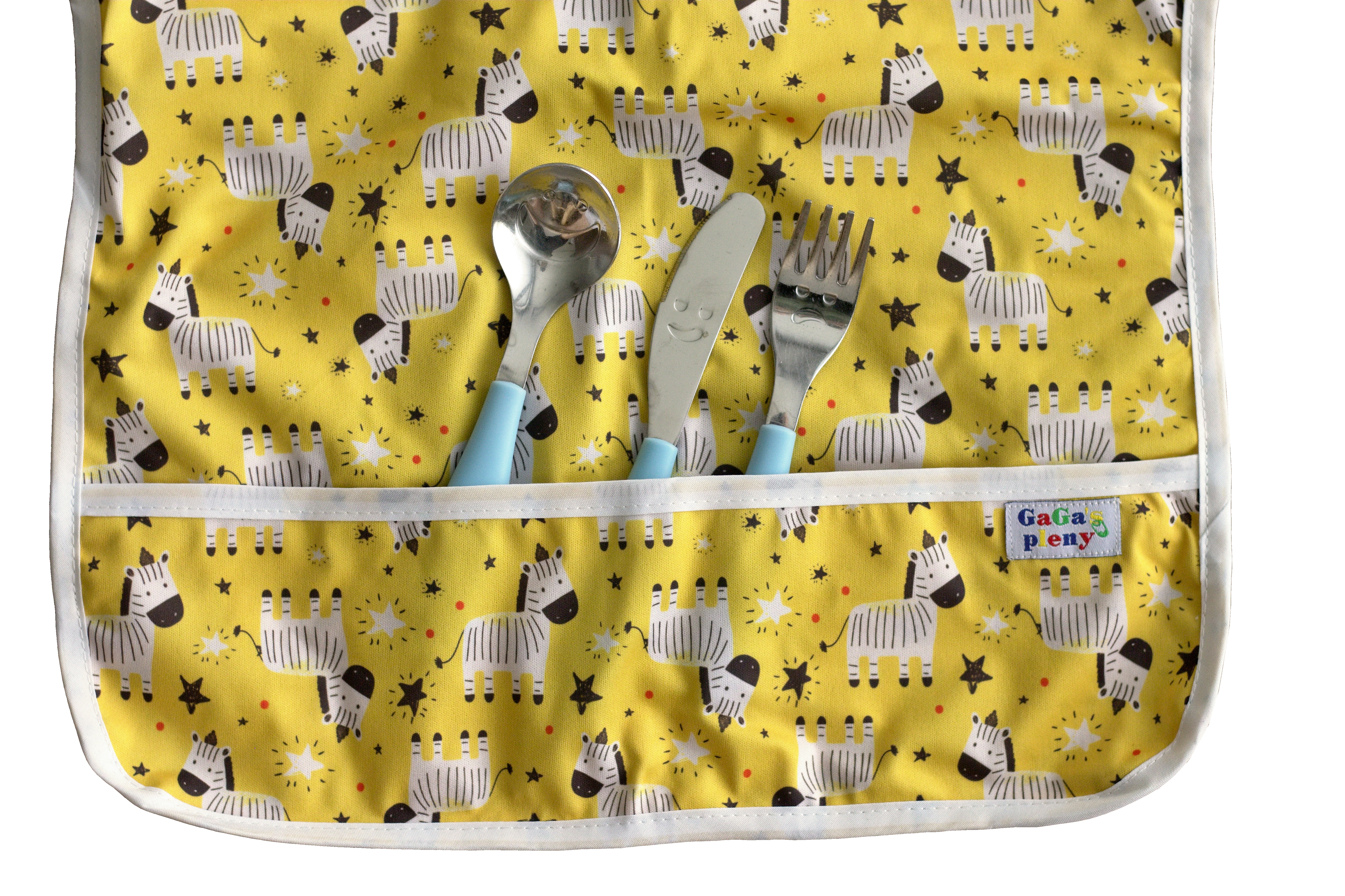 Bryndák s rukávy Žlutá zebra