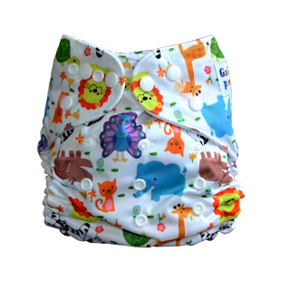 Látková plena AIO Zoo