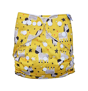 Látková plena AIO Žlutá zebra