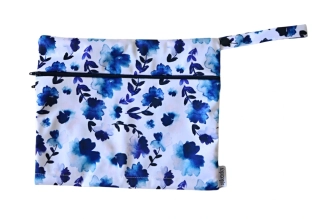 Nepromokavá taštička na menstruační kalhotky Květy